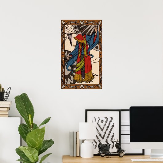 De kleine dromer - Gypsy Fortune Teller Poster (Thuiskantoor)