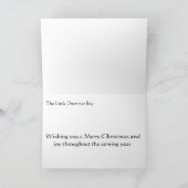 De kleine drummer jongen feestdagen kaart (Binnen)