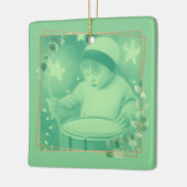 De kleine drummer jongen keramisch ornament (Links)