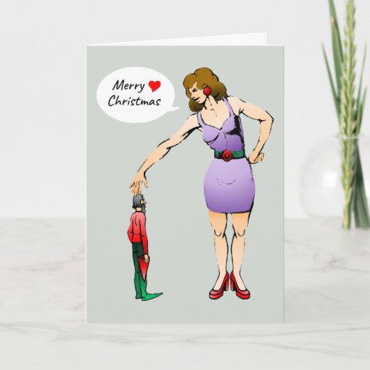 De kleine Elf-kerstkaart Feestdagen Kaart (Voorkant)