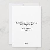 De kleine Elf-kerstkaart Feestdagenkaart (Achterkant)