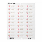 De kleine Etiketten van het Adres van de Terugkeer (Full Sheet)