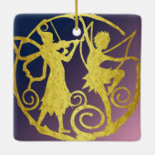 De kleine fee en de elf keramisch ornament (Achterkant)