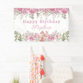 De kleine fee en theepot verjaardag spandoek (Insitu)