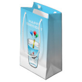 De kleine feestwalvis klein cadeauzakje (Voorkant Gekanteld)