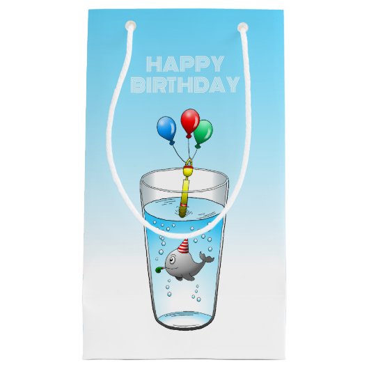 De kleine feestwalvis klein cadeauzakje (Voorkant)