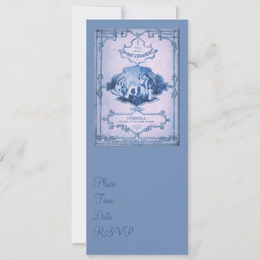 De kleine Glass Slipper 2 Uitnodiging (Achterkant)