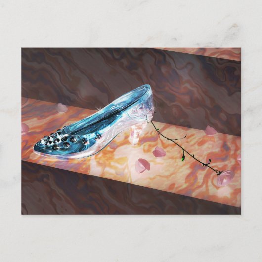 De kleine glazen glijper briefkaart (Voorkant)