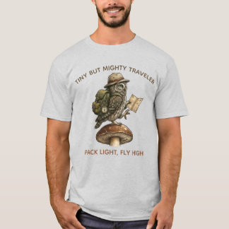 "De Kleine Globetrotter" - Pygmy Uil Explorer T-sh T-shirt