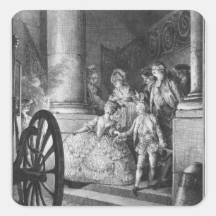 De kleine godvaders vierkante sticker