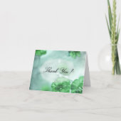 De kleine Groene Bloemen danken u Bedankkaart (Voorkant)