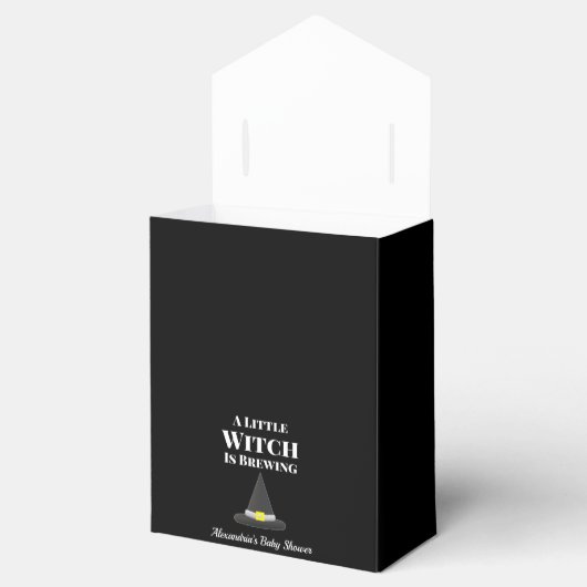 De kleine heks breekt het Halloween Baby shower Bedankdoosjes (Geopend)