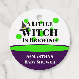 De kleine heks breekt het Halloween Baby shower Bedankjes Labels