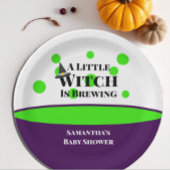 De kleine heks breekt het Halloween Baby shower Papieren Bordje