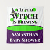 De kleine heks breekt het Halloween Baby shower Wandkleed (Voorkant)