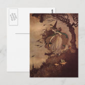 De kleine heks briefkaart (Voorkant / Achterkant)