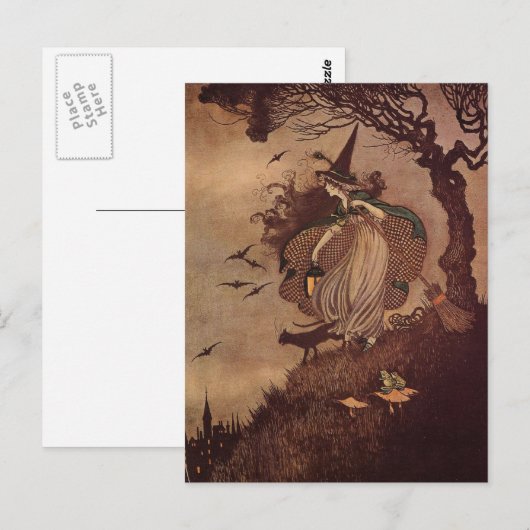 De kleine heks briefkaart (Voorkant / Achterkant)