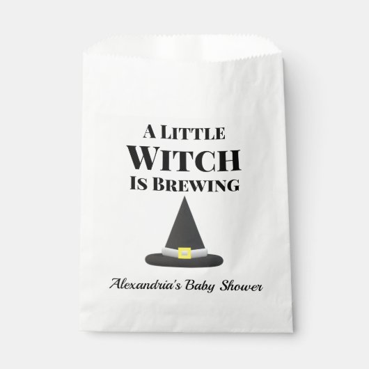 De kleine heks is de zwangerschap van de halloween bedankzakje (Voorkant)