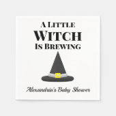 De kleine heks is de zwangerschap van de halloween servet (Voorkant)