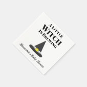 De kleine heks is de zwangerschap van de halloween servet (Hoek)