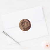 De kleine heks ronde sticker (Envelop)