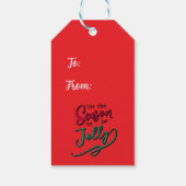 De kleine helper van de Kerstman Cadeaulabel (Achterkant)