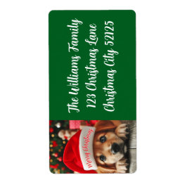 De kleine helper van de Kerstman Etiket