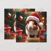 De kleine helper van de Kerstman: het kerstcavia (Voorkant / Achterkant)