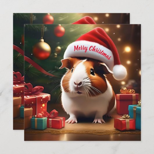 De kleine helper van de Kerstman: het kerstcavia (Voorkant / Achterkant)