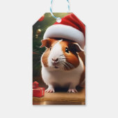 De kleine helper van de Kerstman: het kerstcavia Cadeaulabel (Achterkant)