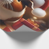 De kleine helper van de Kerstman: het kerstcavia Cadeaupapier (Hoek)