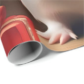 De kleine helper van de Kerstman: het kerstcavia Cadeaupapier (Rol Hoek)