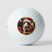 De kleine helper van de Kerstman: het kerstcavia Golfballen (Voorkant)