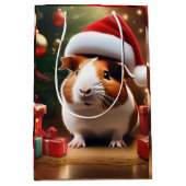 De kleine helper van de Kerstman: het kerstcavia Medium Cadeauzakje (Voorkant)