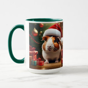 De kleine helper van de Kerstman: het kerstcavia Mok