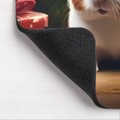 De kleine helper van de Kerstman: het kerstcavia Muismat (Hoek)