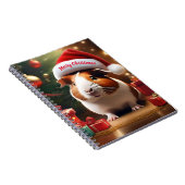 De kleine helper van de Kerstman: het kerstcavia Notitieboek (Rechterzijde)