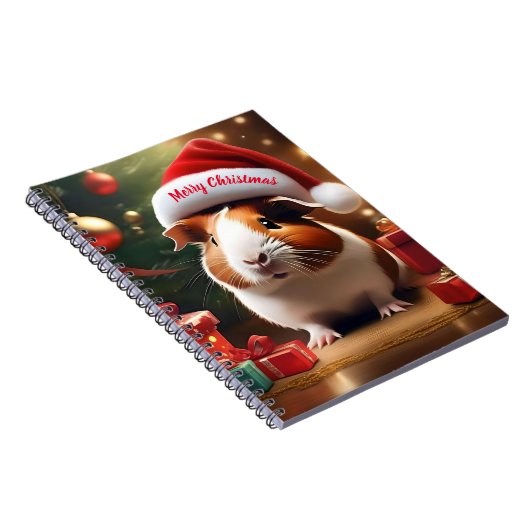 De kleine helper van de Kerstman: het kerstcavia Notitieboek (Rechterzijde)