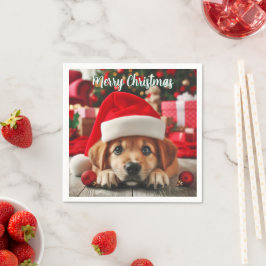 De kleine helper van de Kerstman Servet