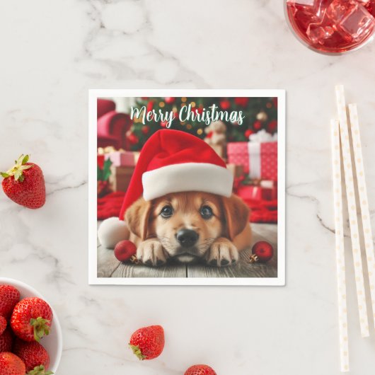 De kleine helper van de Kerstman Servet (Insitu)