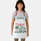 De kleine helper van de klas Santa personaliseert Schort (Insitu)