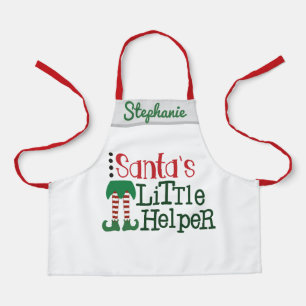 De kleine helper van de klas Santa personaliseert Schort