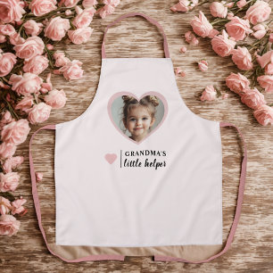 De kleine helper van oma - gepersonaliseerde roze schort