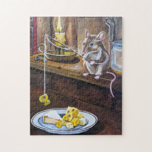 De Kleine Hengelaar Schilderij van Alfred Fox Legpuzzel