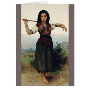 De kleine Herderin door Bouguereau