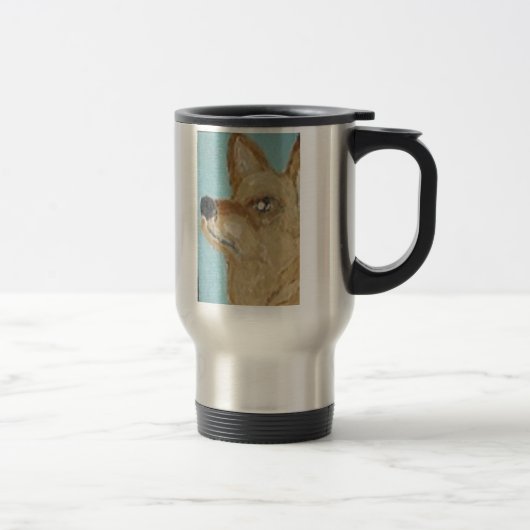 de kleine hond reisbeker (Rechts)