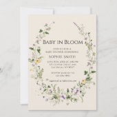 De kleine in Bloom Baby shower Kaart (Voorkant)
