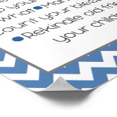 De kleine instructies van het leven Navy Blue Poster (Hoek)