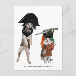 De kleine kat die een filmster wil worden briefkaart