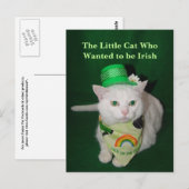 De kleine kat die Iers wilde worden Briefkaart (Voorkant / Achterkant)